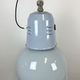Industrial italien grey enamel lamp from Cariboni, 1970s