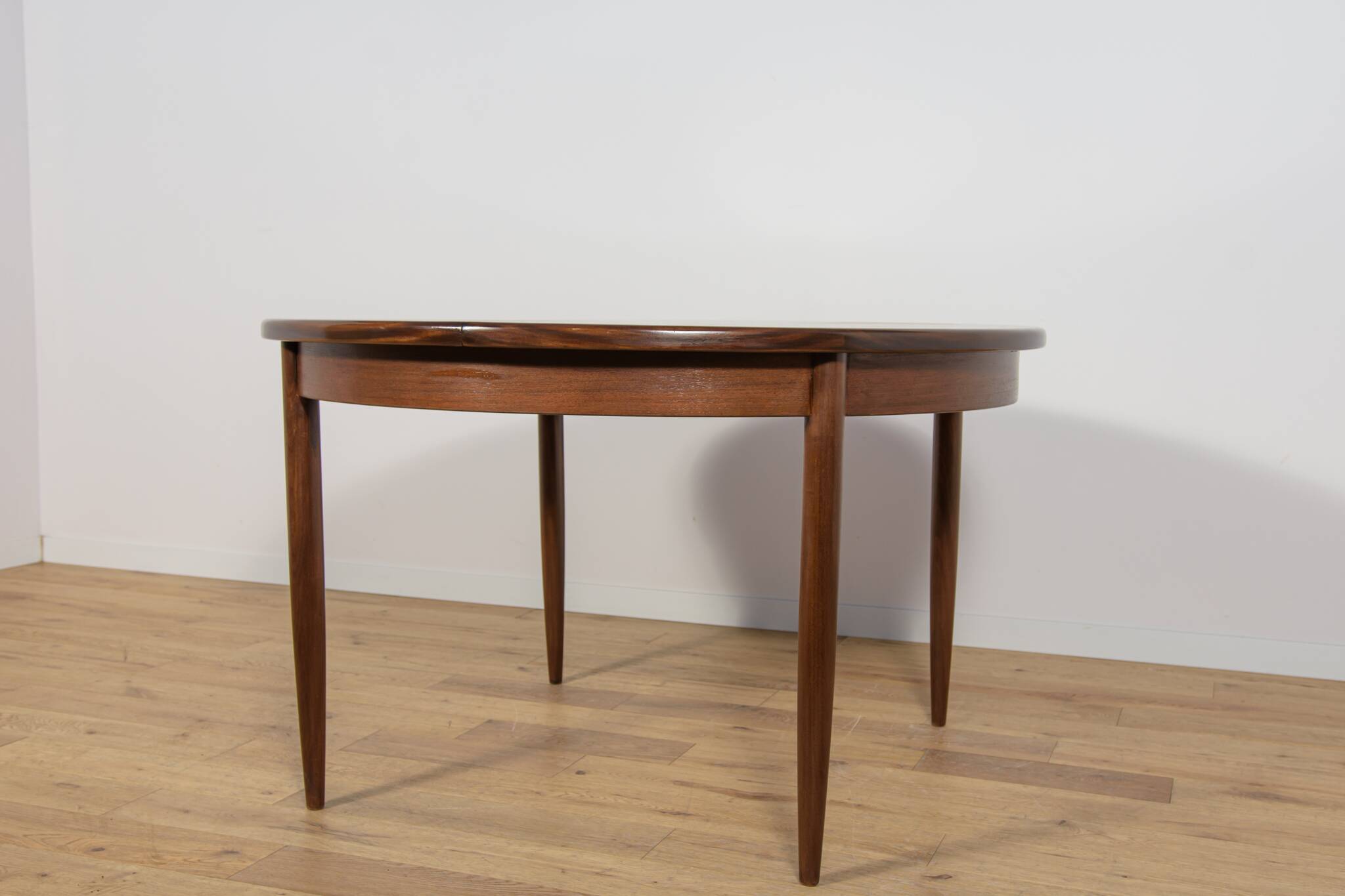 Mid-Century Teak Round Fresco Dining Table from G-Plan, United Knigdom.