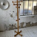 80s pine coat rack