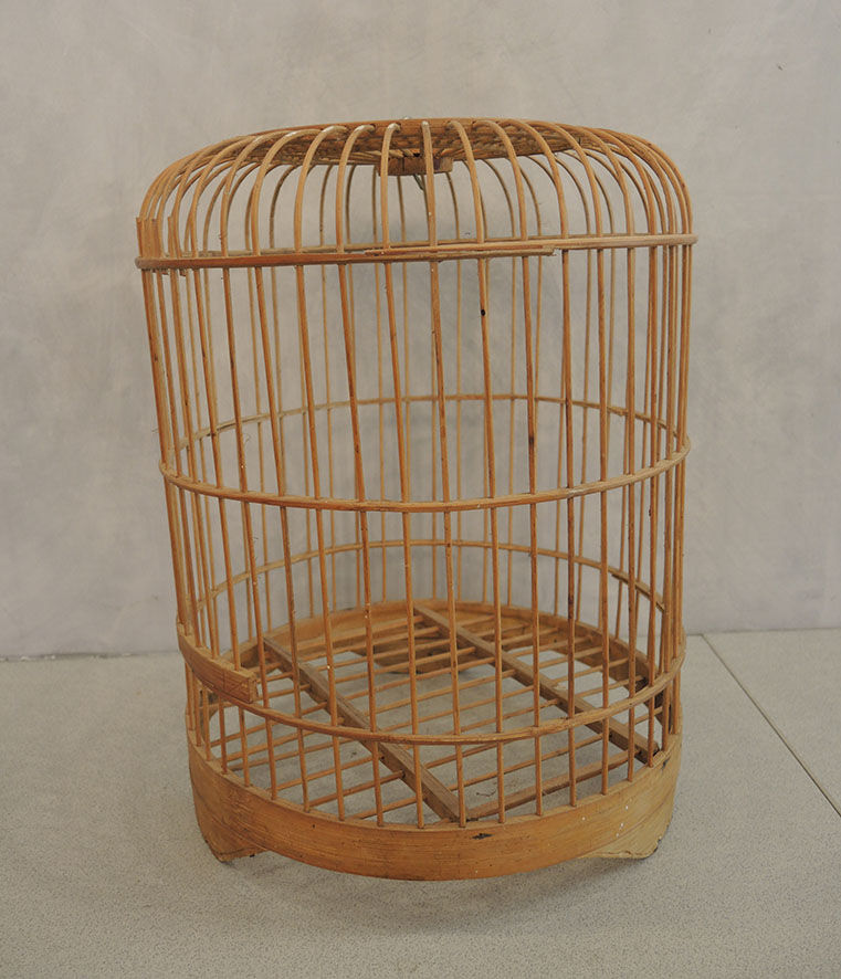 Old Decorative Rattan Bird Cage