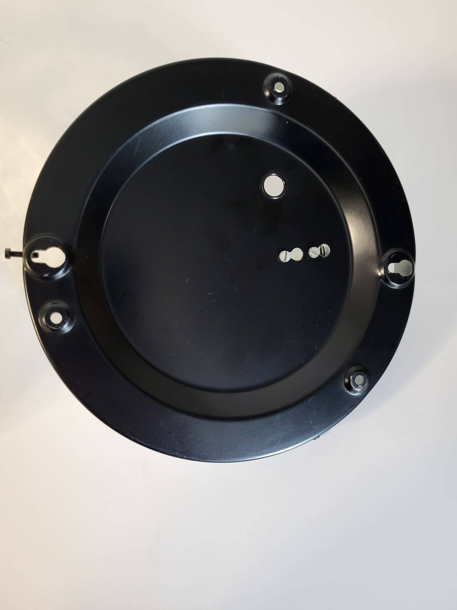 Vintage glazen wand of plafondlamp, bubble reliëf space age, jaren 1970