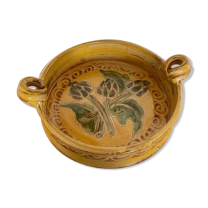 Plat céramique vernissée