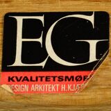 1970s, Danish design by Henning Kjærnulf for EG Kvalitetsmøbel, set of 4 dining chairs, original.