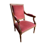 Pink velvet armchair