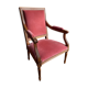 Fauteuil velours rose