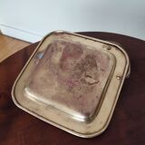 Leopard brass ashtray
