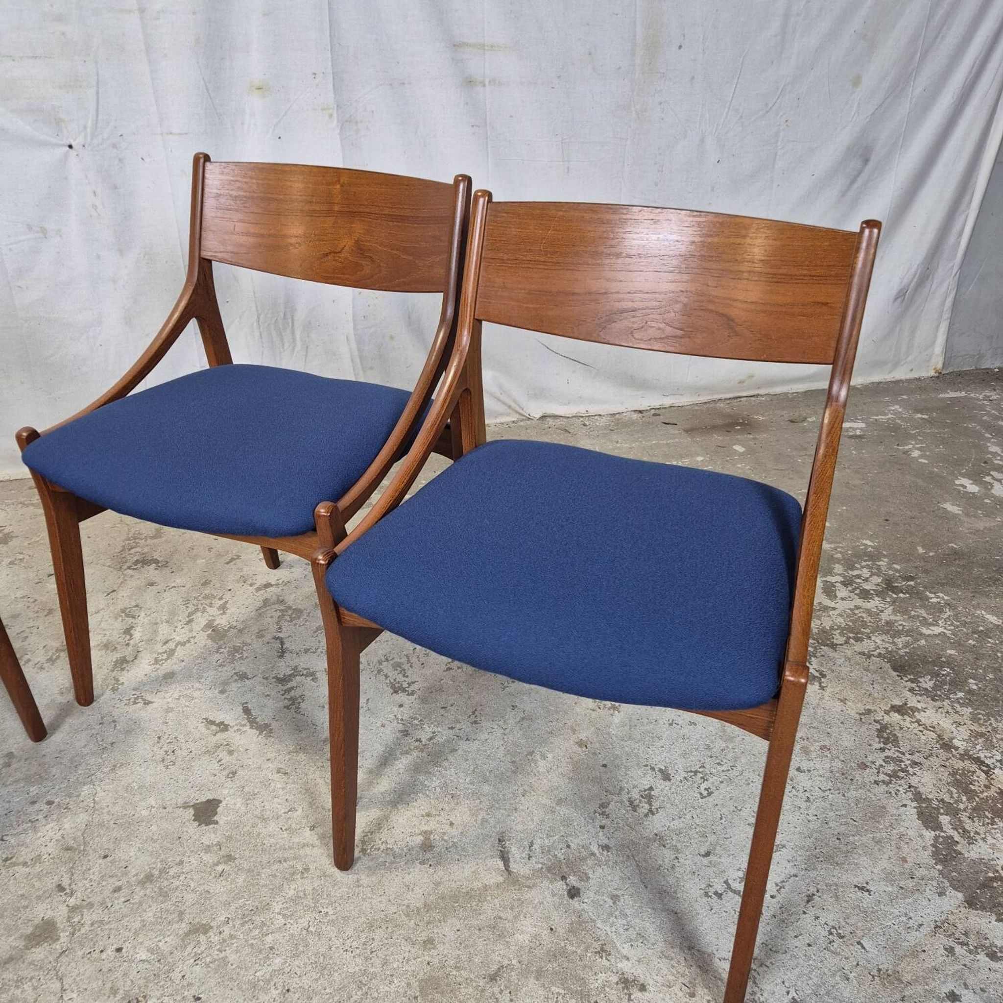 Vintage Danish dining chairs from the 1960s by Vestervig Eriksen.