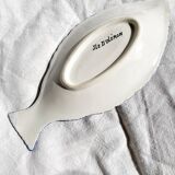 2 earthenware fish dishes