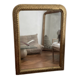 Old mirror louis Philippe gilded carved fireplace