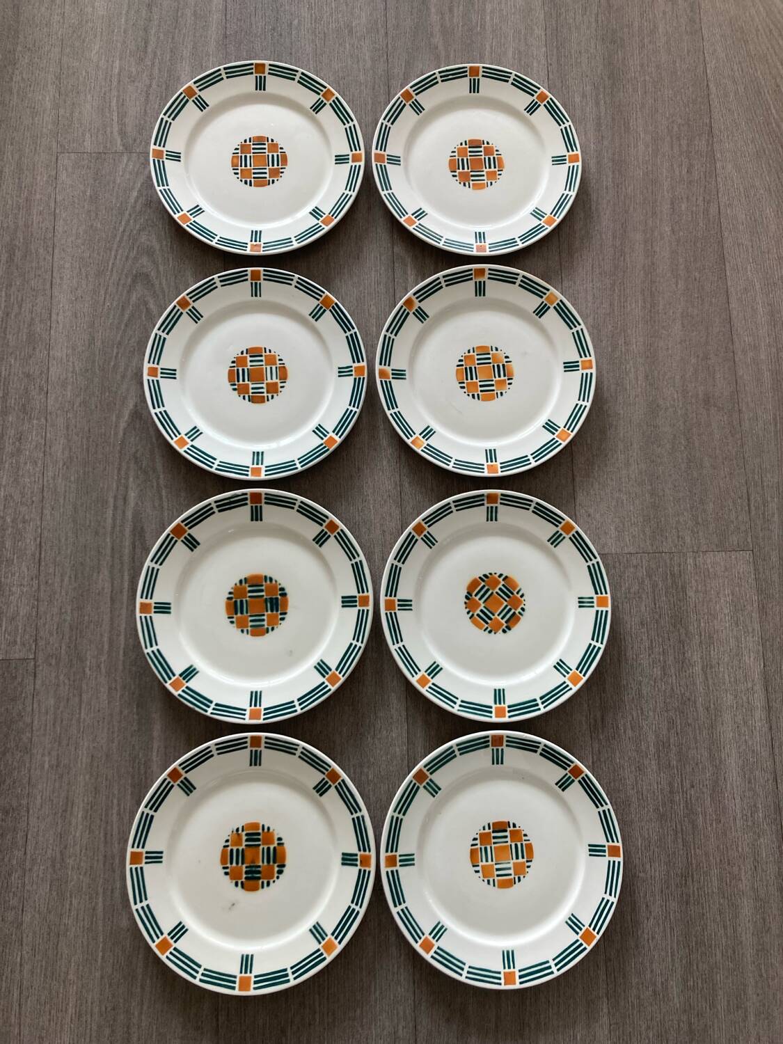 Badonviller dessert plates - Vésinet - Art Deco