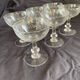6  Coupes à champagne art déco cristal.