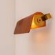 Vintage teak sconce. Mid-century modern classic Scandinavian wall lamp