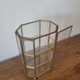 Brass jewelry showcase box