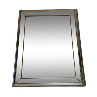 Beaded mirror design deknudt Belgium 1970