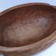 Solid wood fruit bowl carved bird