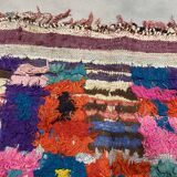 Multicolor fabric clogy carpet 140x260cm
