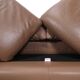 Cassina Maralunga 2 seater in mocca colored leather