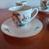 4 cups and porcelain under cups