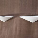 Pair of plaster wall lamps, Sedap workshop – late twentieth century