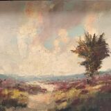 Landscape "Bruyère en fleurs". H.J. Pauwels