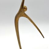 Sculpture of a character in gilded bronze - Alain Cantarel
