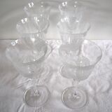 Crystal water glasses in their cabinets - JG Durand, collection florence « satine » 24,5 cl