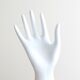 Hand ring in white porcelain, early 1970s