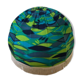 Day lamp for vintage blue and green fabric ceiling lamp