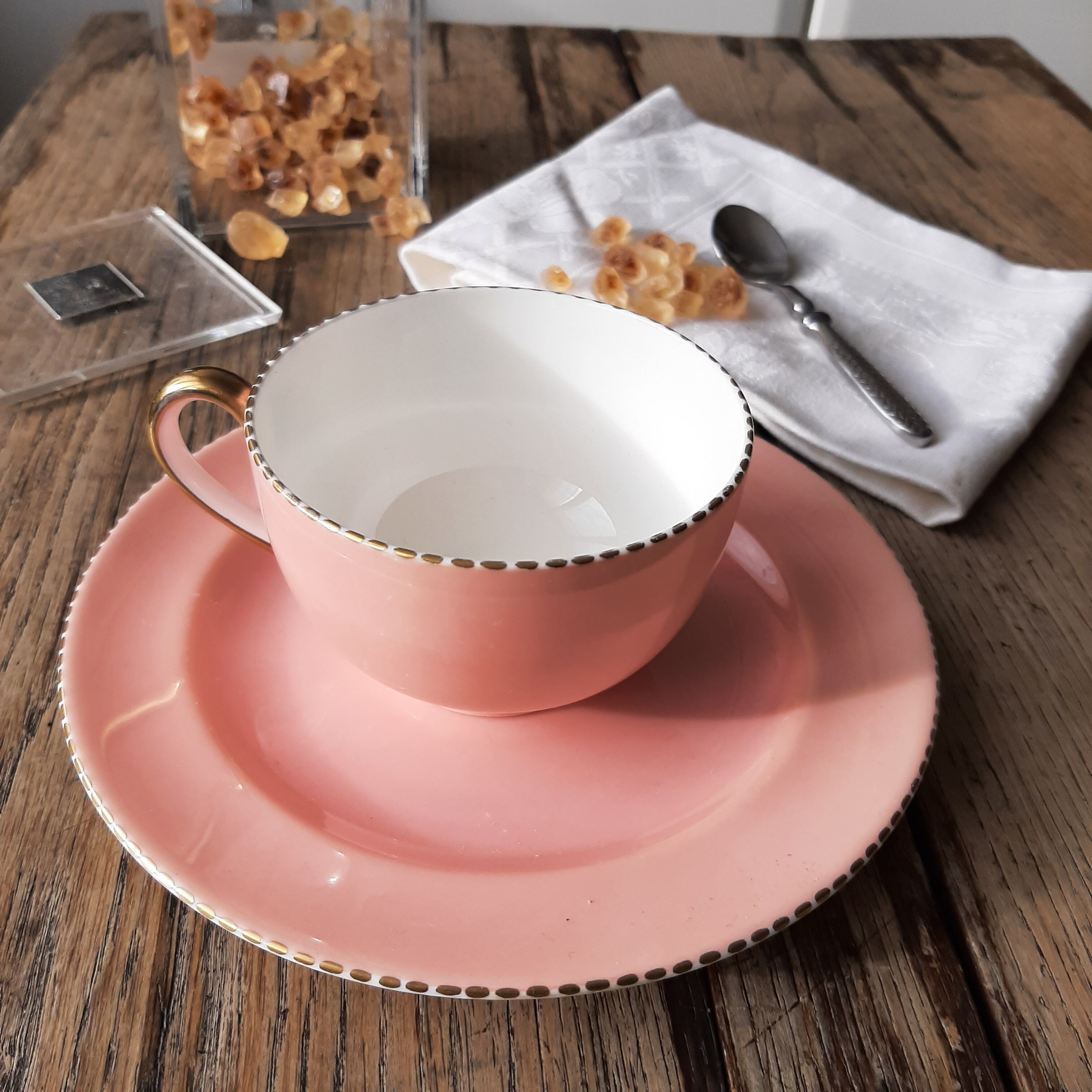 Wedgwood powder pink tea cup