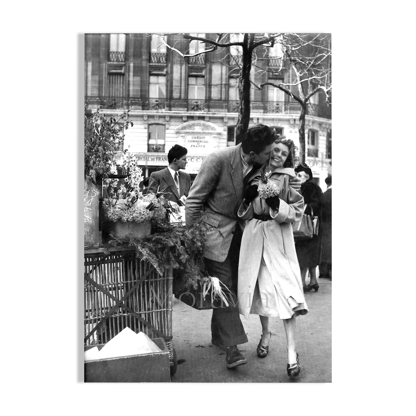 Photograph, “Les jonquilles” Paris, 1954 / Homage to Robert Doisneau / 15 x 20 cm / B&W
