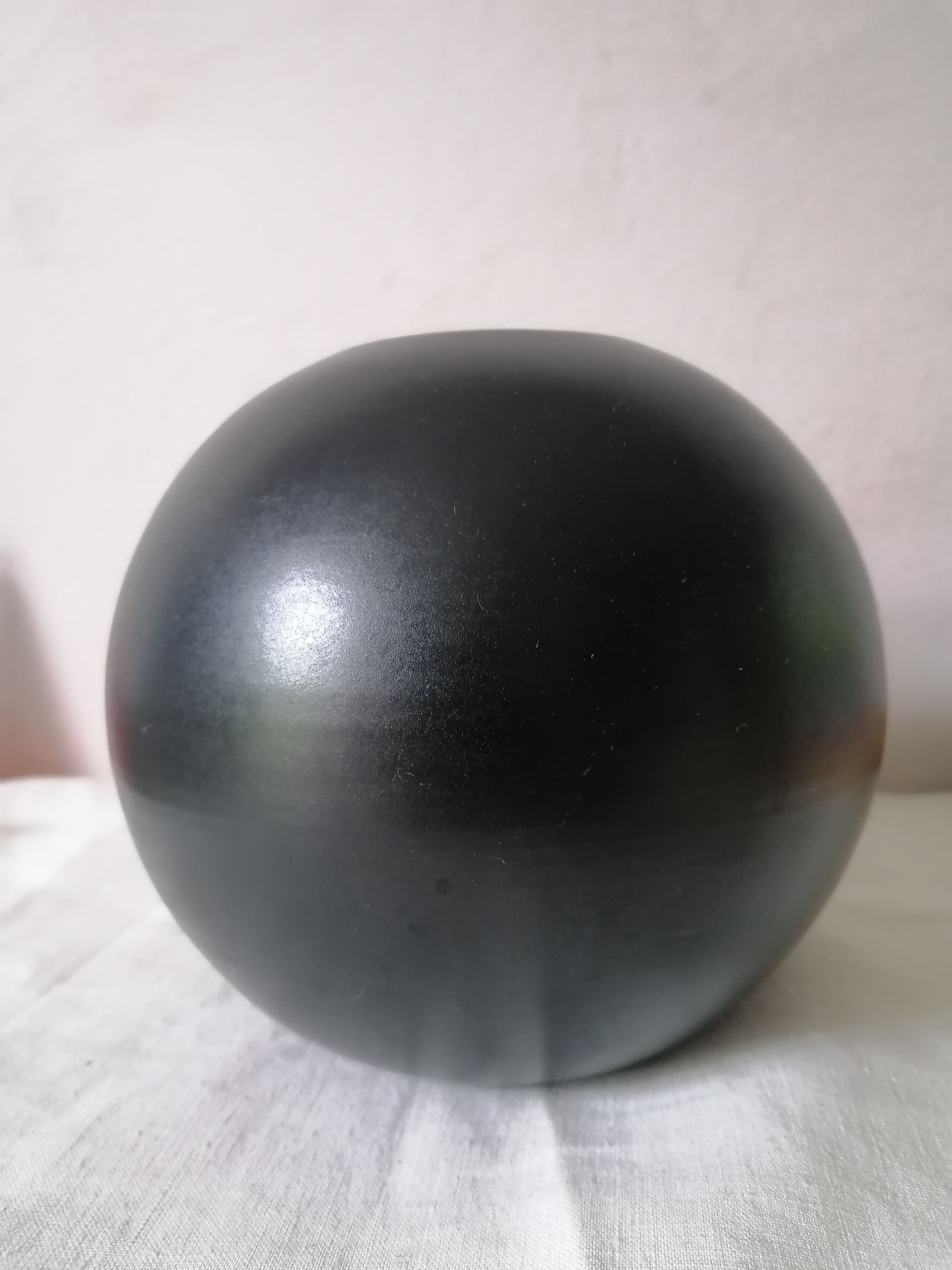 Karlsruhe Majolica ceramic ball vase