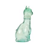 Small Glass Cats Carafe Cat Bottle Vetreria Etrusca Glassware