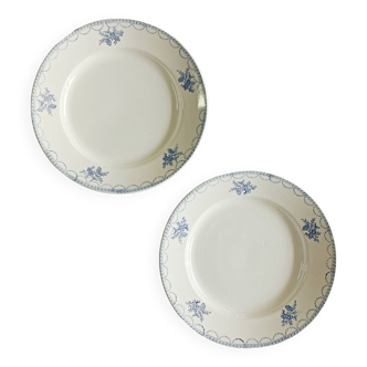 Lot de 2 assiettes plates terre de fer Ceranord