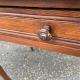 Small desk table in vintage pitchpin