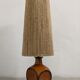 Vintage ceramic lamp and jute rope