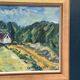 Swedish Oil on Canvas "Landskap" by Kersti Flyckt, Vintage & Framed 59×43cm