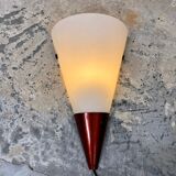 Vintage Wall Lamp / Wall Sconce by LAKRO, Holland, Glass and Metal