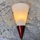 Vintage Wall Lamp / Wall Sconce by LAKRO, Holland, Glass and Metal