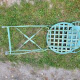 Wrought iron folding garden chairs