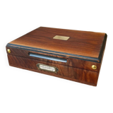 Wooden and brass box