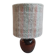 Ceramic and wool lamp, signed.