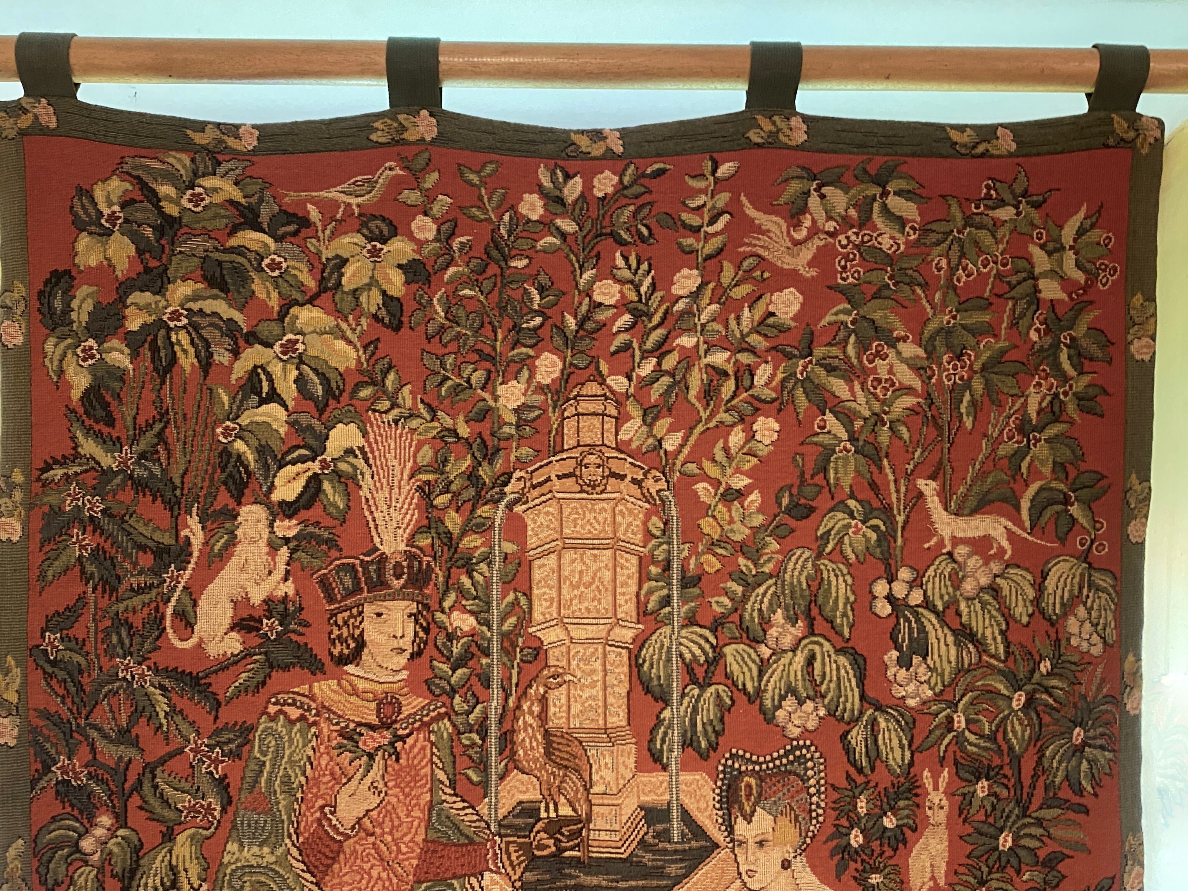 Tapestry "The Novel of the Rose" by Anne Roland Aknin 1985