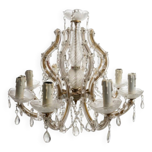 Lustre ancien cristal - lumieres