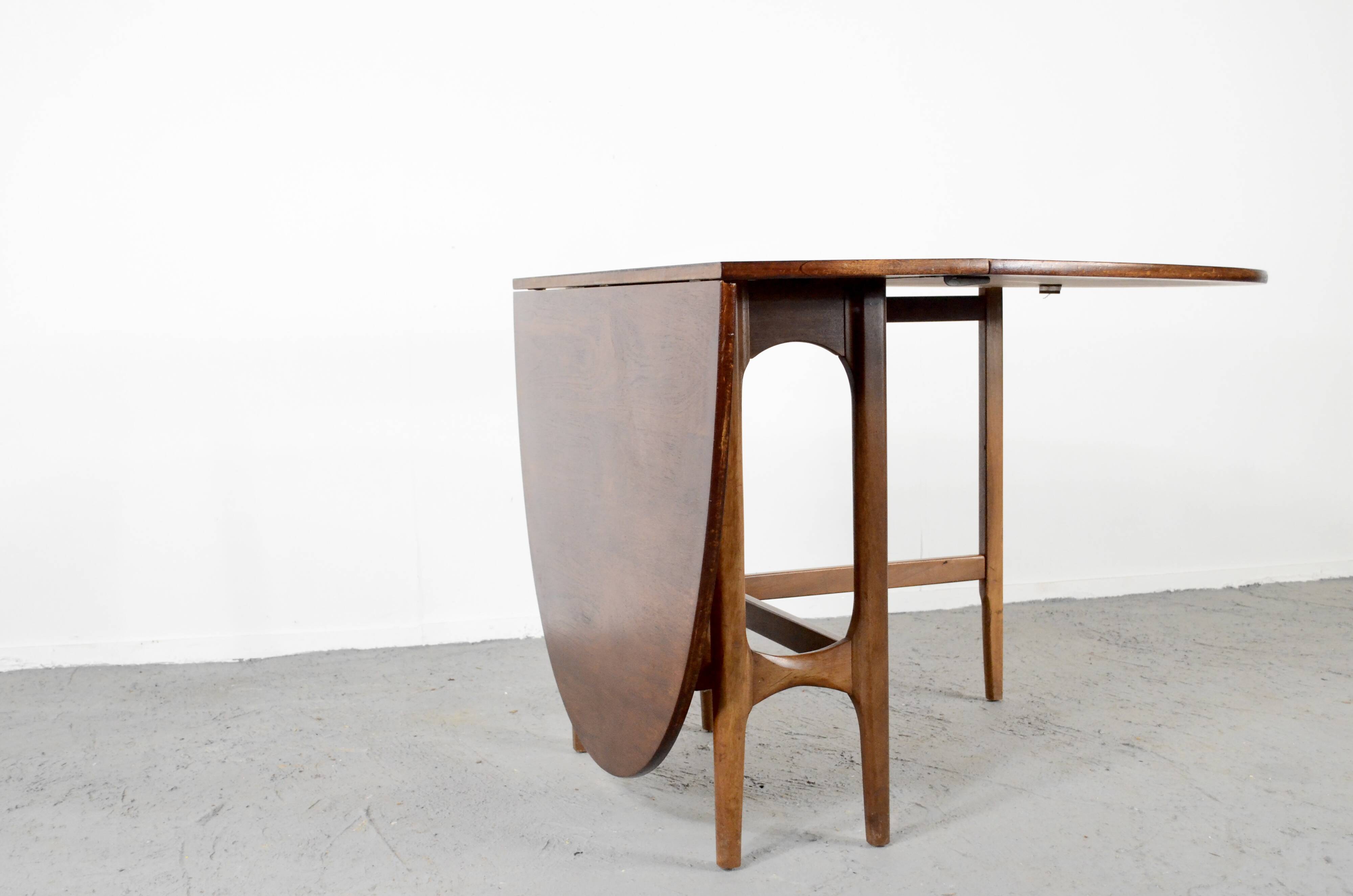 Midcentury Drop Leaf Teak Table. Vintage Modern / Retro / Danish Style.
