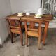 Oak bistro table circa 1900