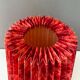 Vintage table lamp with pleated lampshade, mid century interior