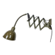 Green Industrial Military Gooseneck Scissor Wall Lamp from Elektroinstala,