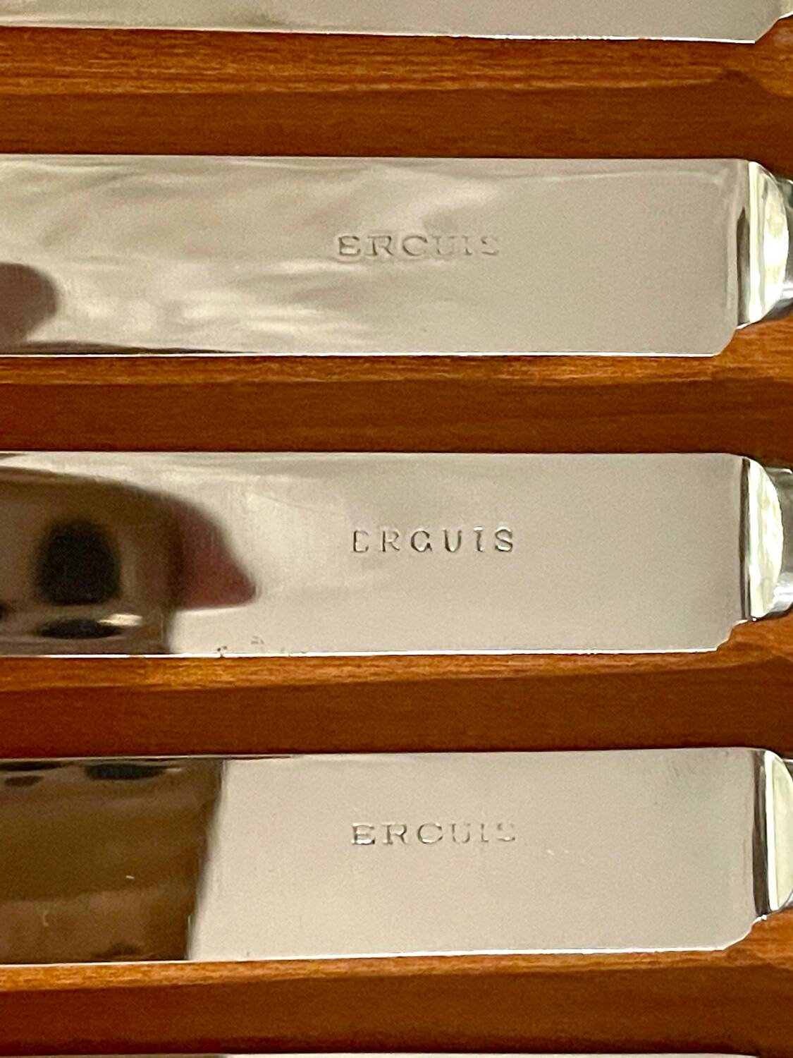 Ercuis, dessert cutlery, fruit and cheese, 36 art deco pieces