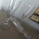 4 Baccarat champagne flutes late 19th century