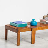 Console moderniste en noyer des années 1960